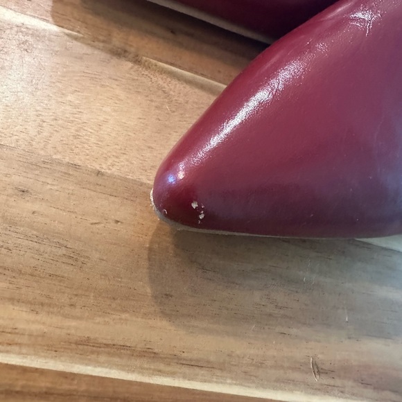 Burgundy |Pointed-Toe Slip-On Heel Shoes| US8/ EU 39 - Picture 7 of 7